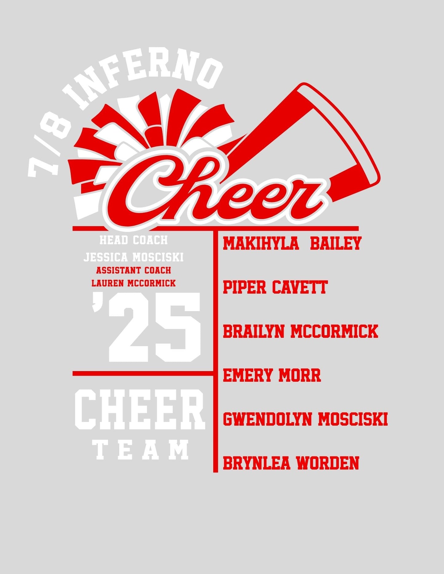 SWARTZ CREEK MASCOT 7/8 CHEER