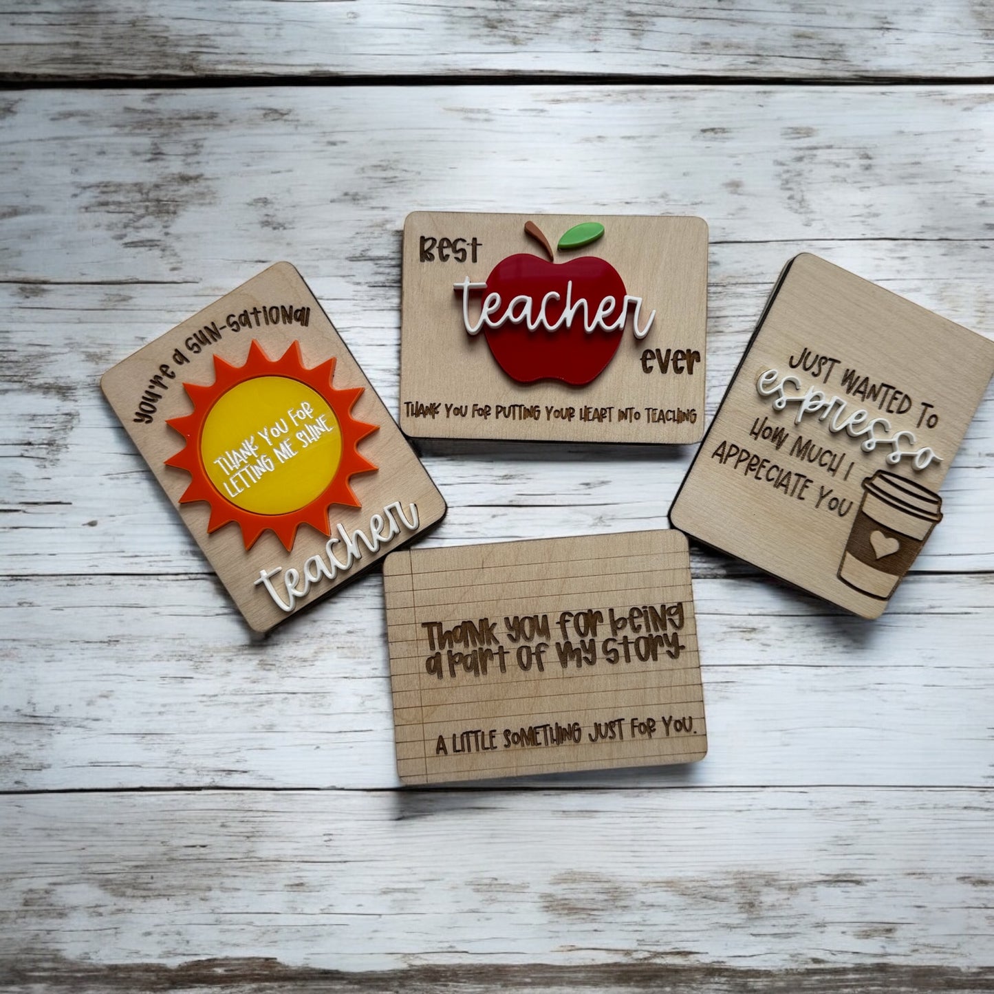 Teacher Gift Card Holders