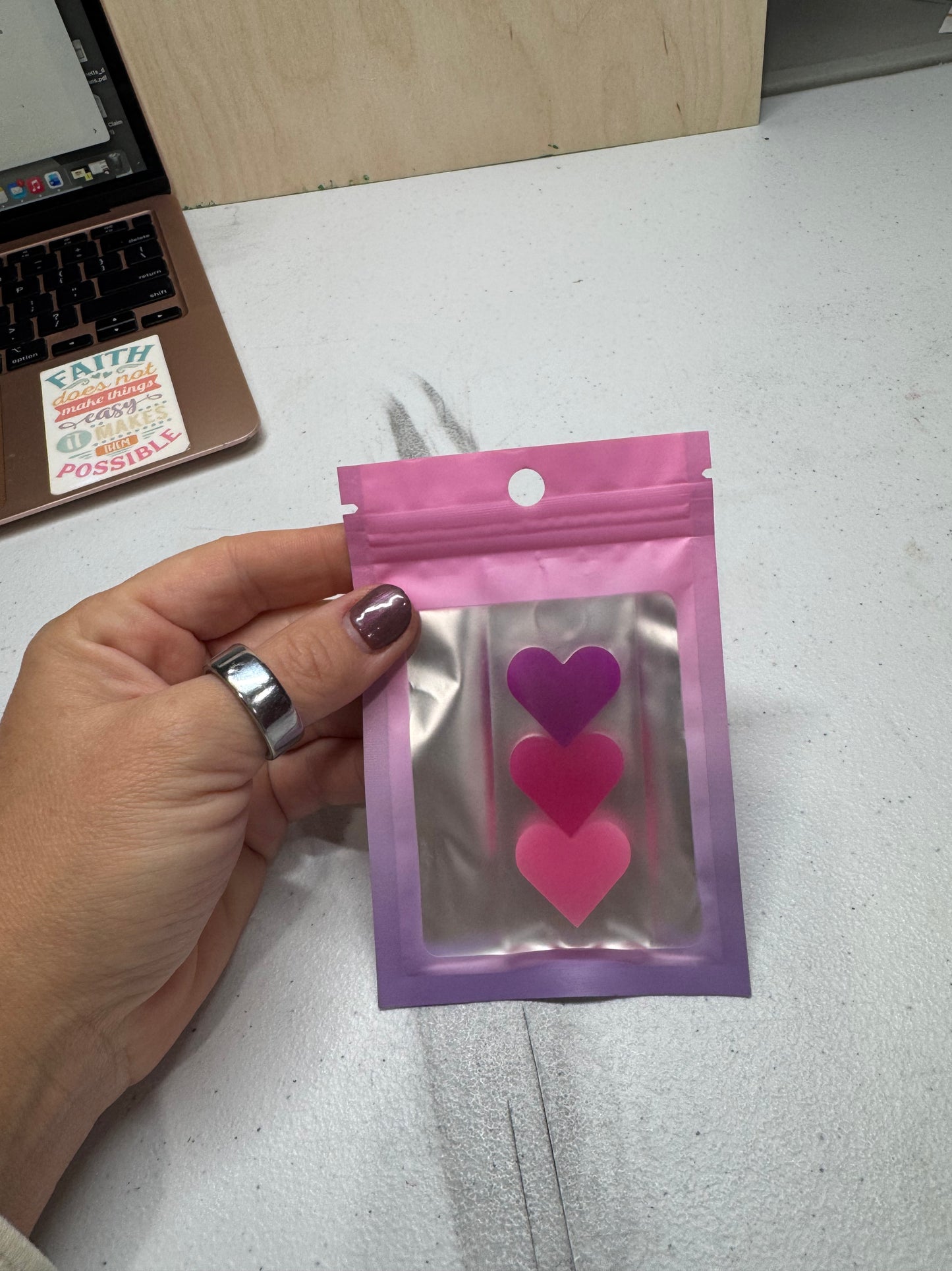 Stacked Hearts Tumbler Topper 40/30 oz and 20oz