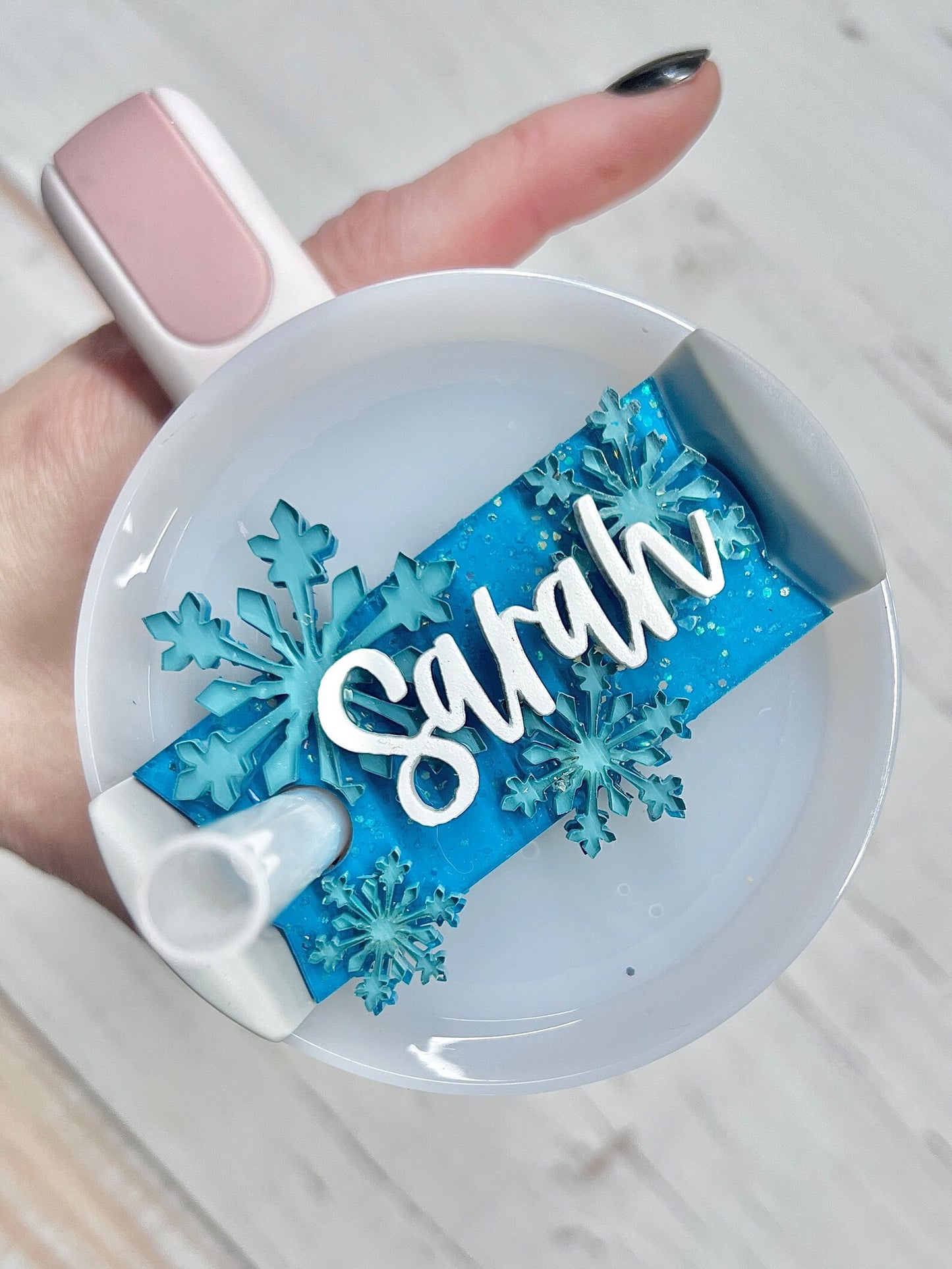 Elsa’s Snowflake Cup Topper
