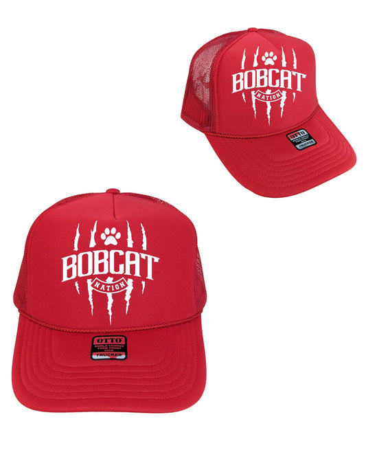Red/ Black  Bobcat Nation Trucker Hat