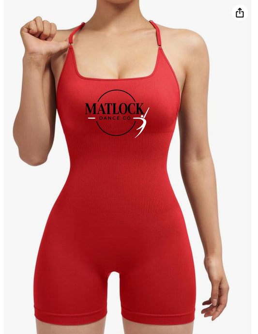 Practice Gear- Strappy Romper Seamless Jumpsuit