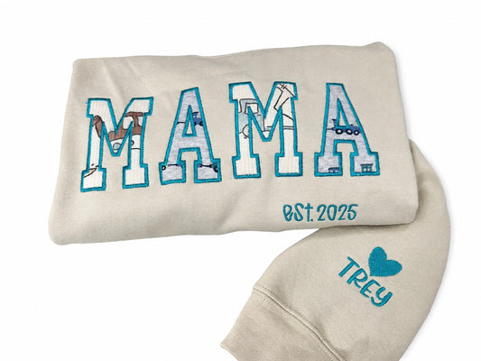 MaMa (Applique embroidery) Remembrance Shirt