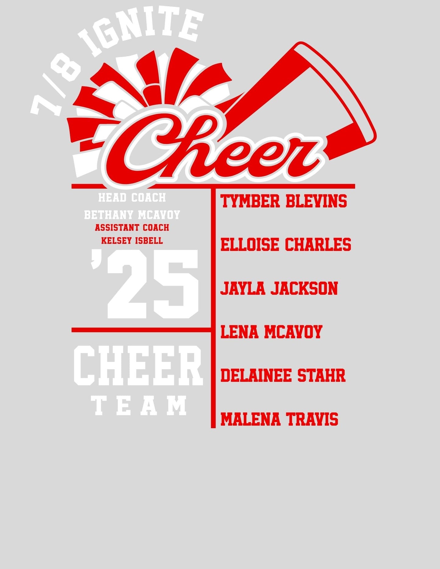 SWARTZ CREEK MASCOT 7/8 CHEER