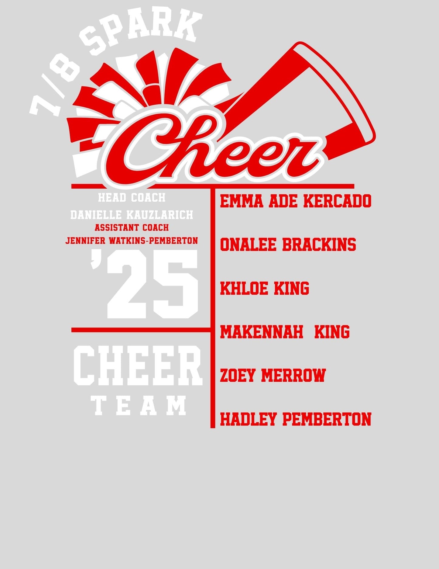 SWARTZ CREEK MASCOT 7/8 CHEER