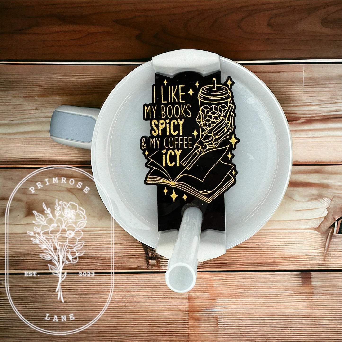 Spicy Books Icy Coffee Topper