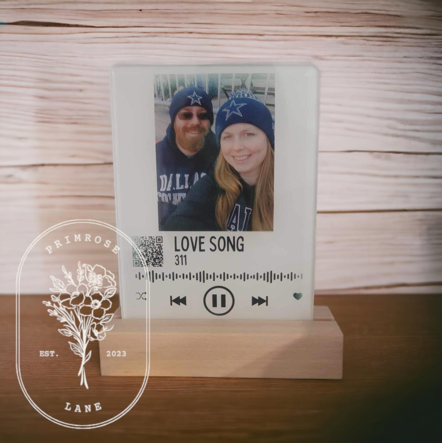 Personalized Song Plaque with Stand