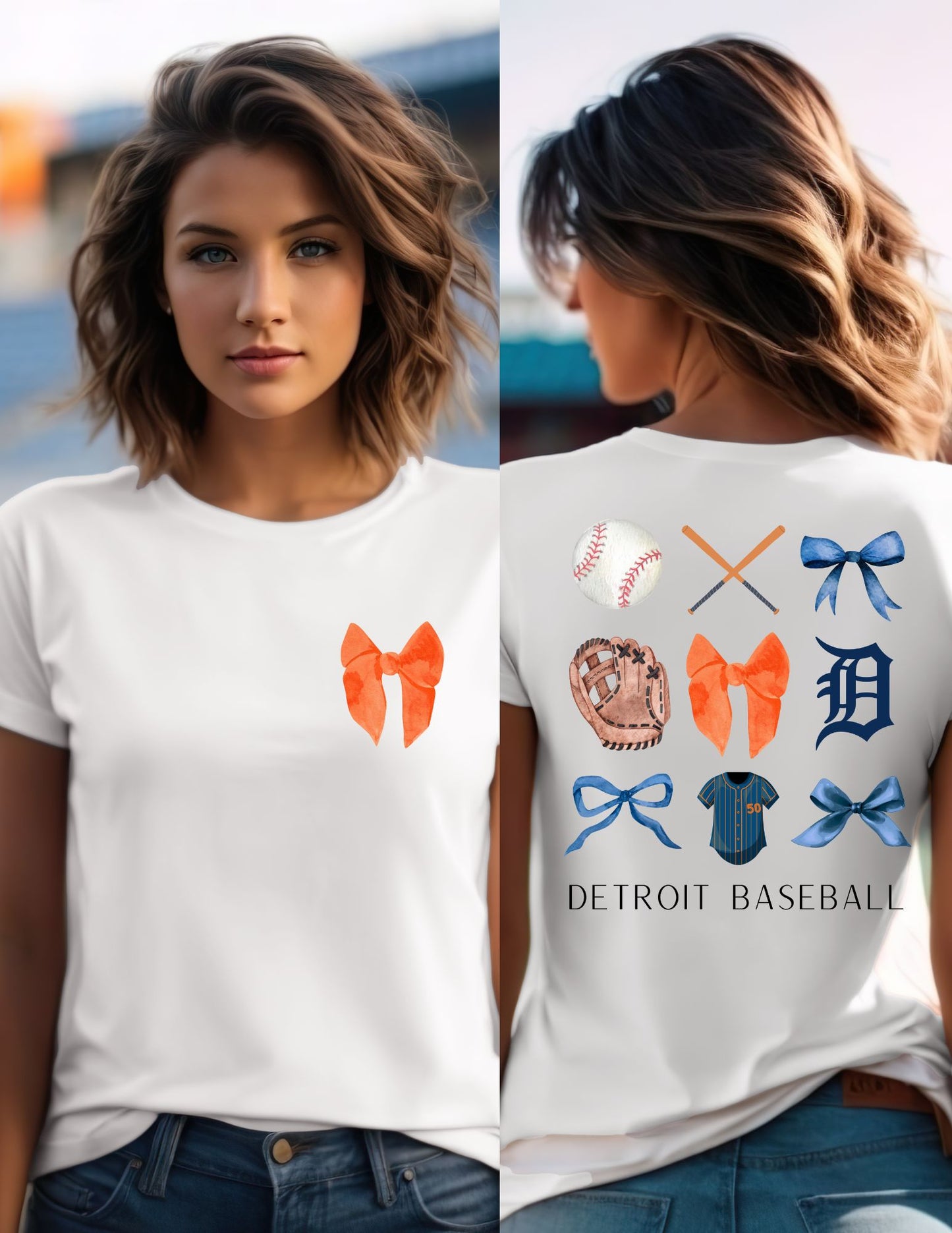 Detroit Baseball and Bows