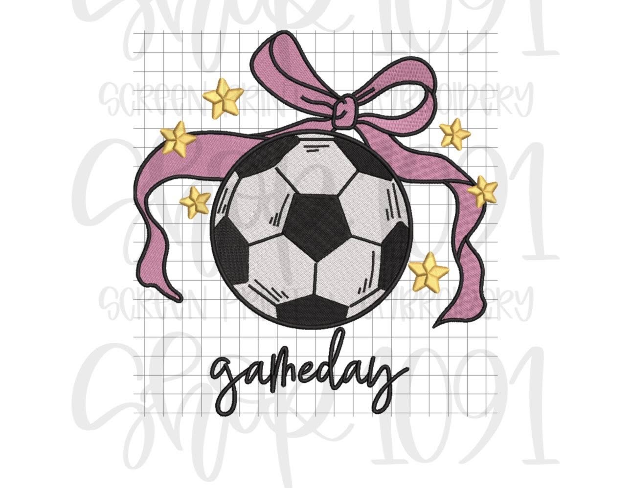 Game Day Bow Embroidery Collection
