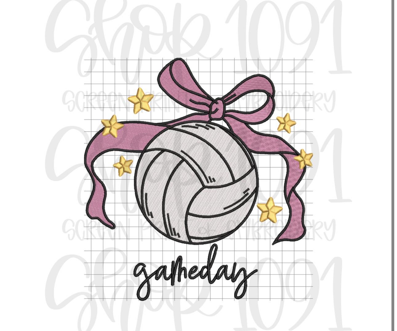 Game Day Bow Embroidery Collection