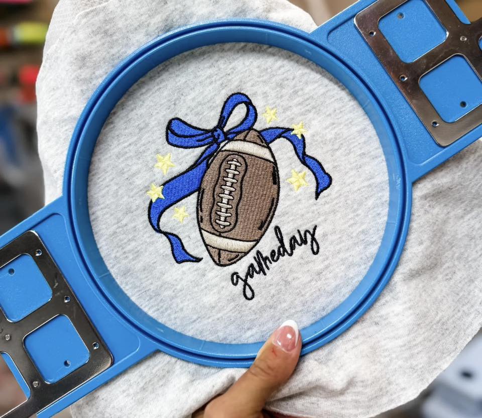 Game Day Bow Embroidery Collection