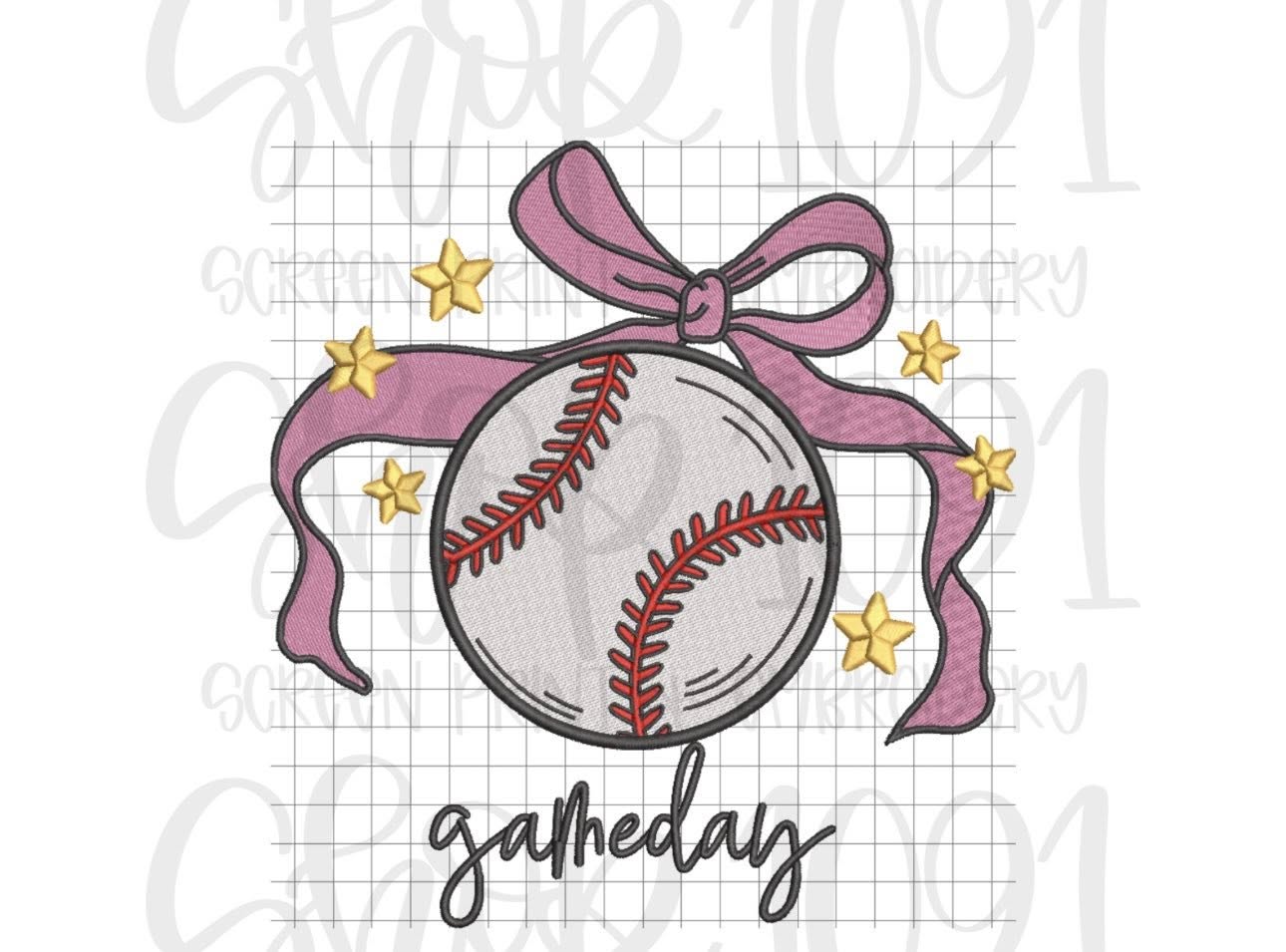 Game Day Bow Embroidery Collection