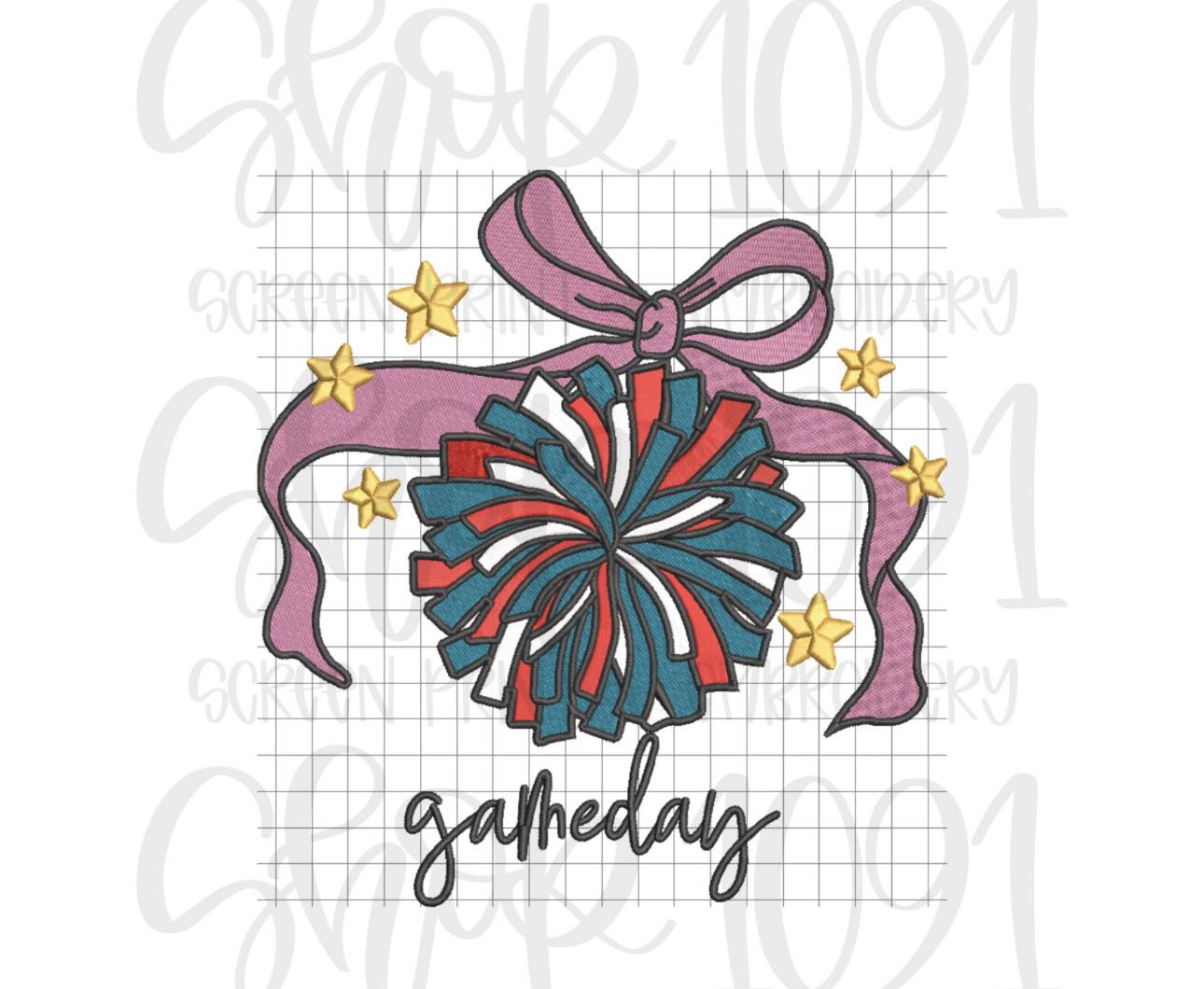 Game Day Bow Embroidery Collection