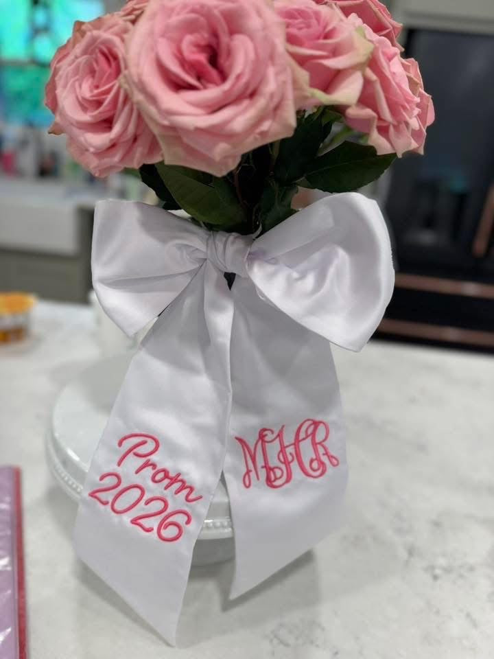 Wedding and Prom bouquet sashes