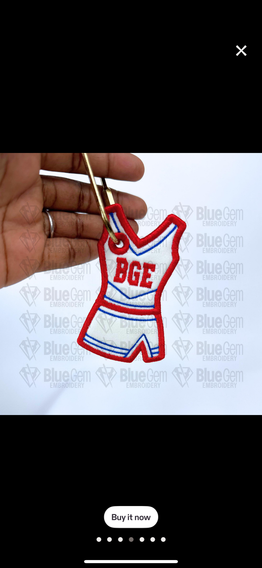 CHEER Uniform bag tag