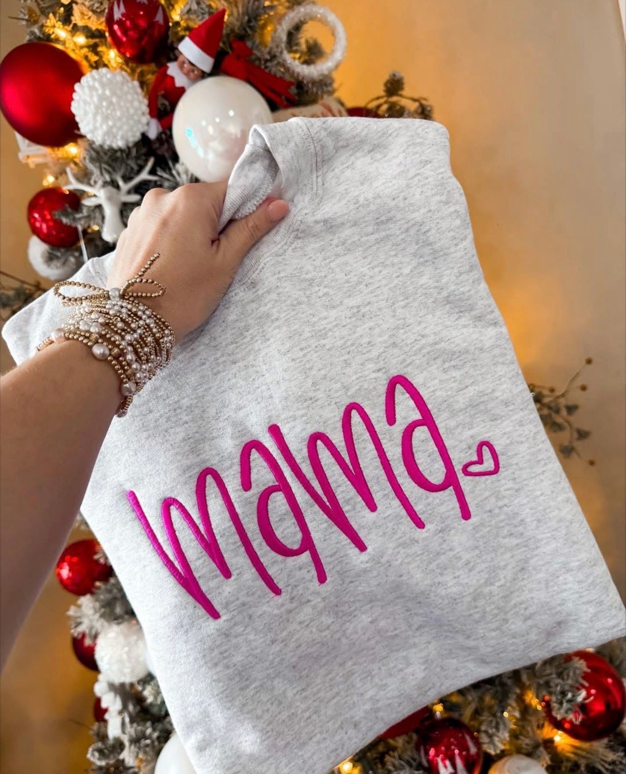 Mama Hand lettered Embroidery