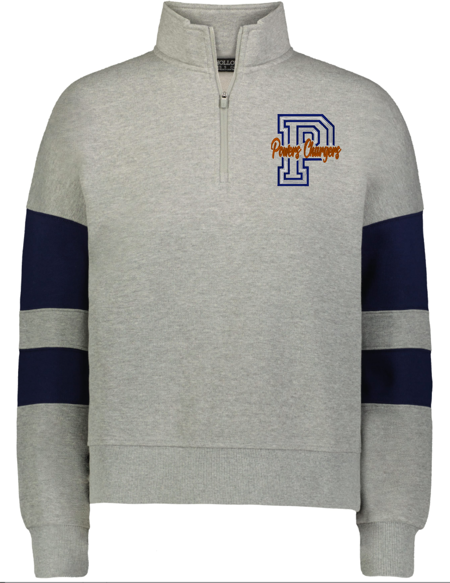 Ladies 1/4 Zip Pull Over-P- Powers Chargers *EMBROIDERY