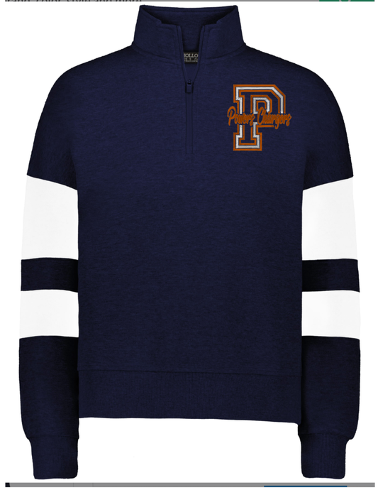 Ladies 1/4 Zip Pull Over-P- Powers Chargers *EMBROIDERY