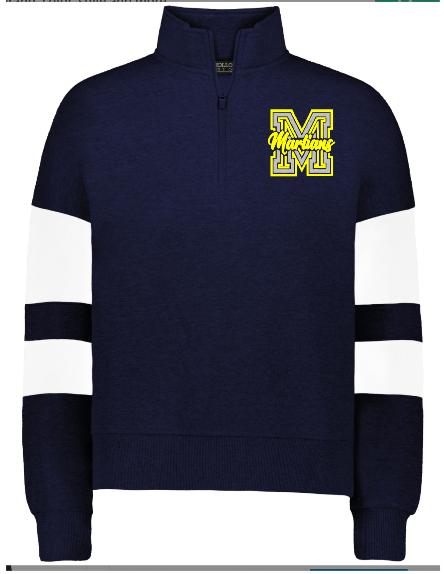 Ladies 1/4 Zip Pull Over- M/Martians *EMBROIDERY