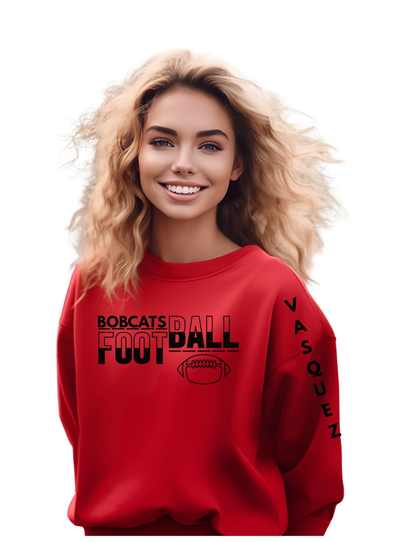 Bobcats Football w/ sleeve and back number