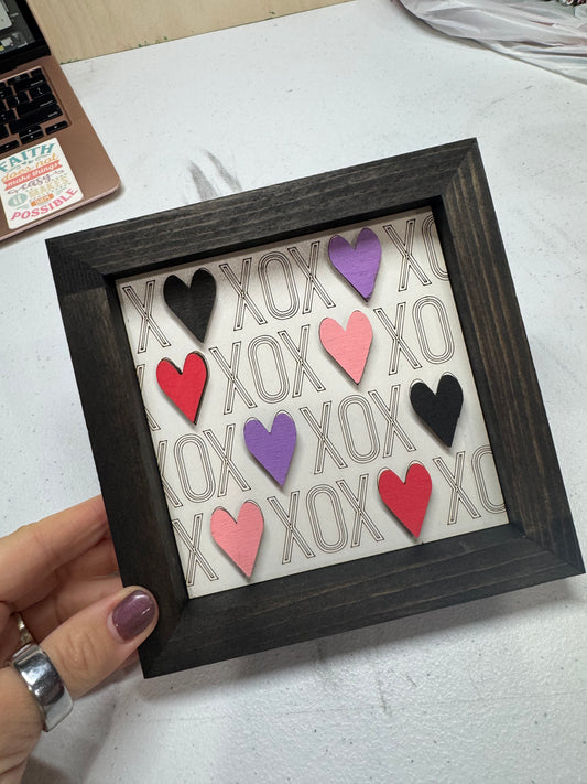 XOXO 6x6 Sign