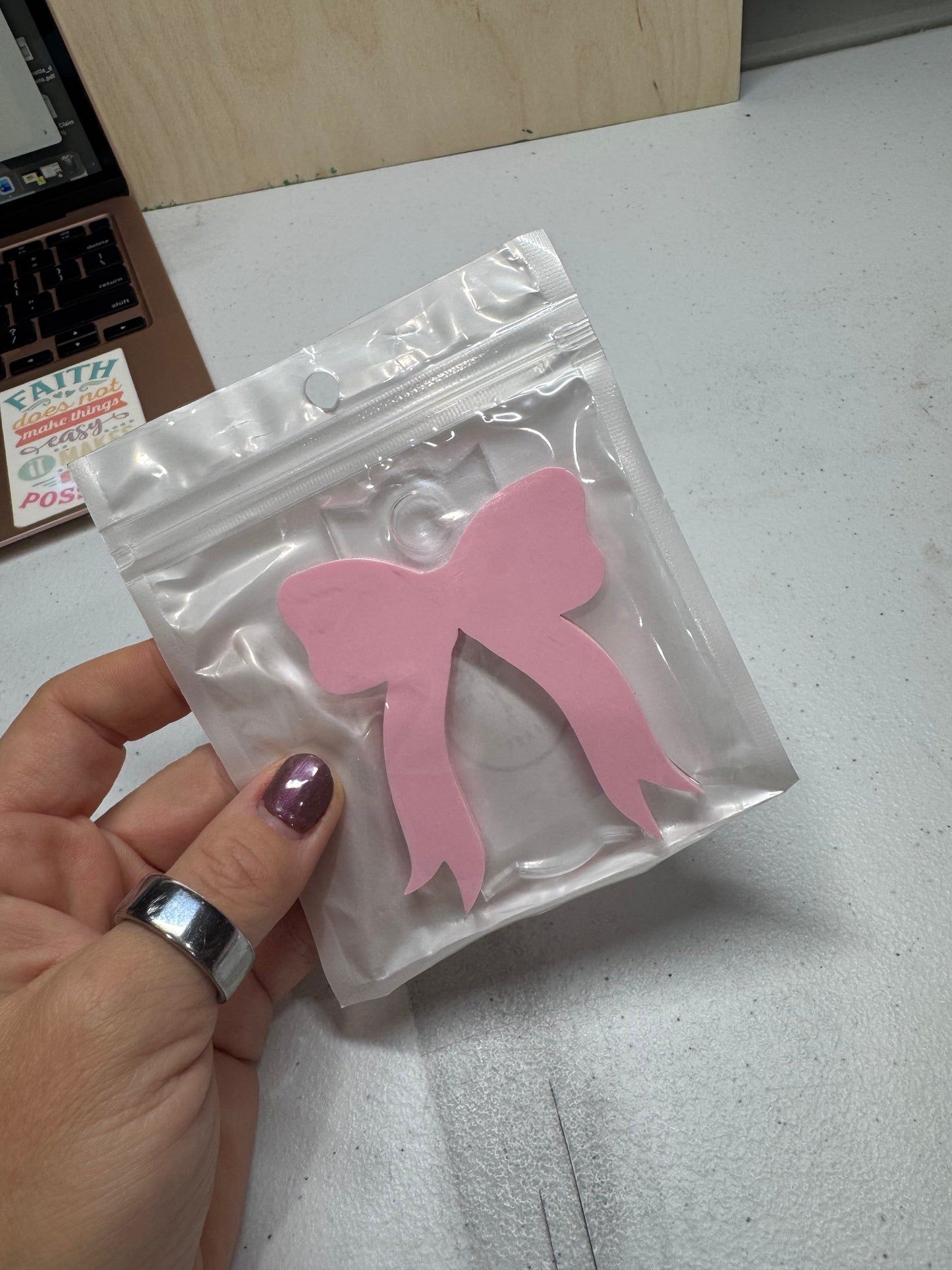 pink bow 30/40oz topper