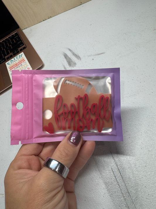 Football Mom 30/40 oz topper