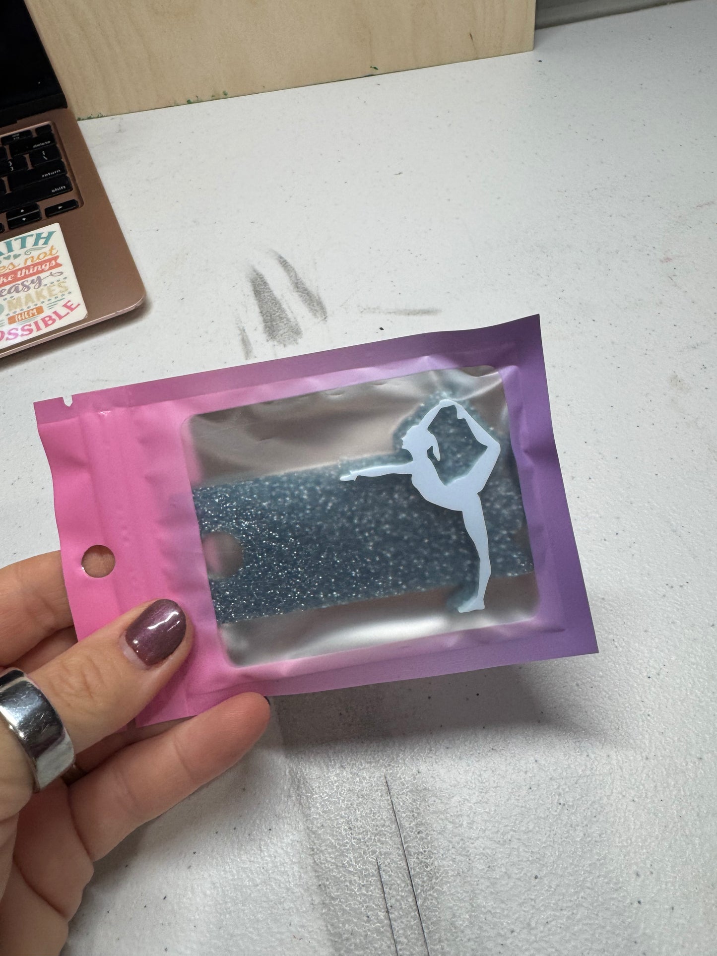 Gymnastics tumbler topper (2 options)