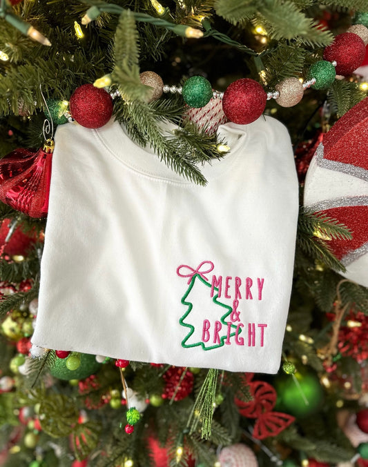 merry and bright Embroidery