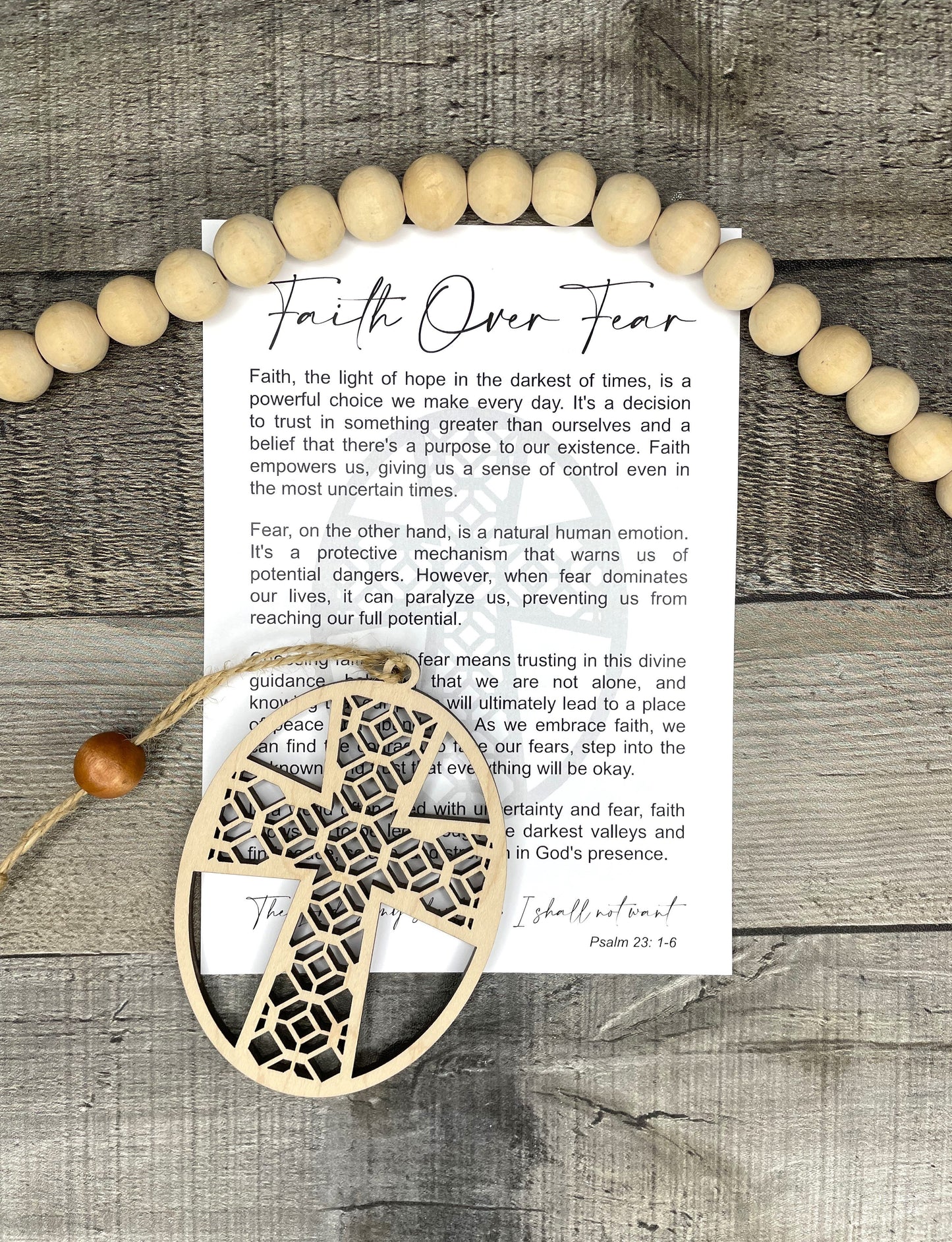 Faith Over Fear Ornament