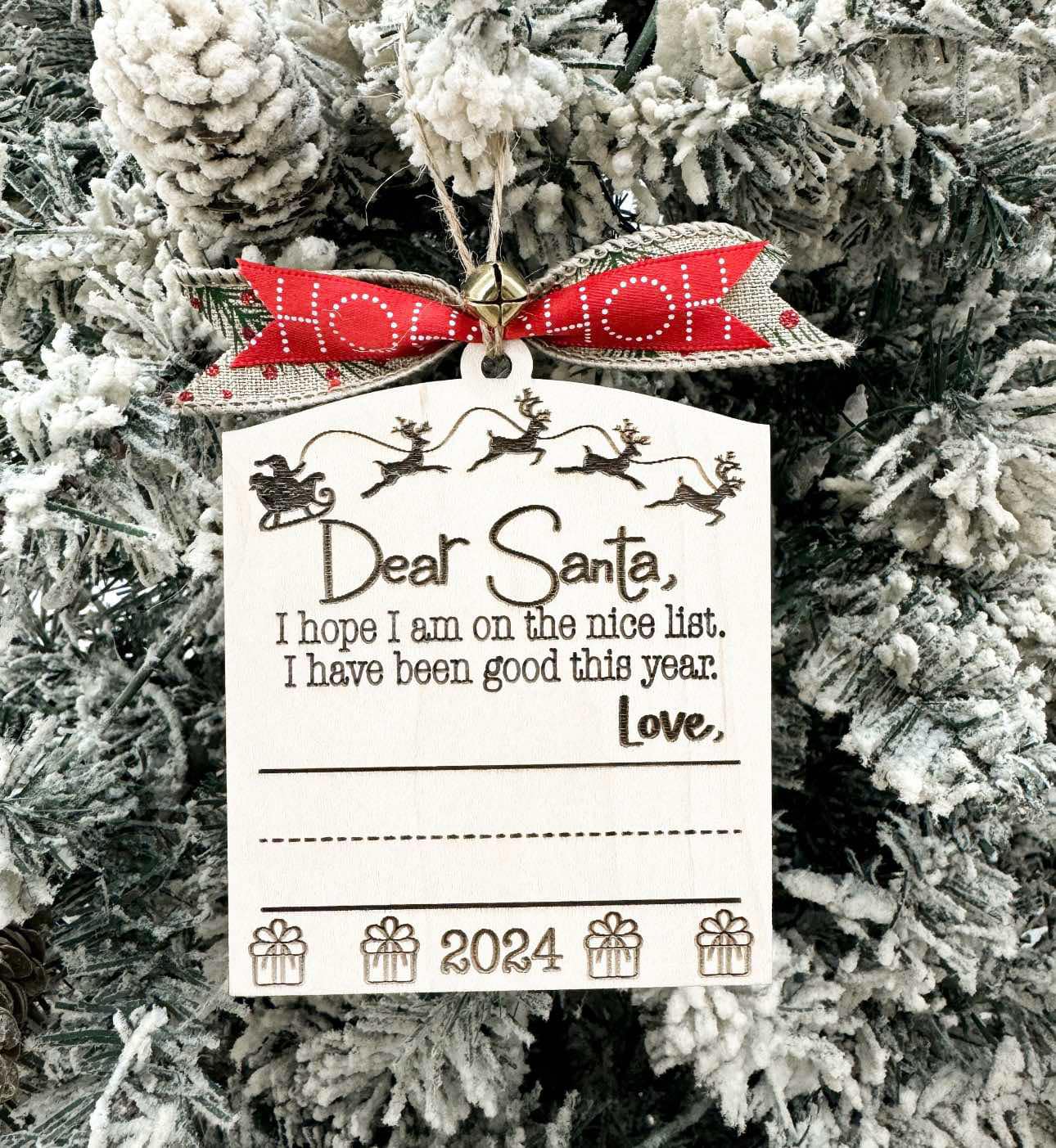 Dear Santa Ornament