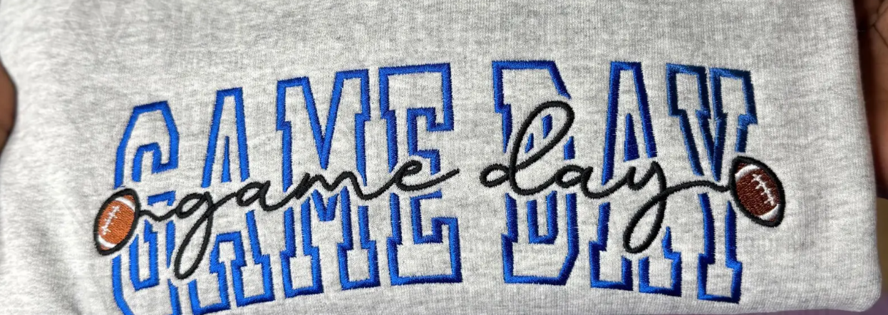 Game Day- Embroidery