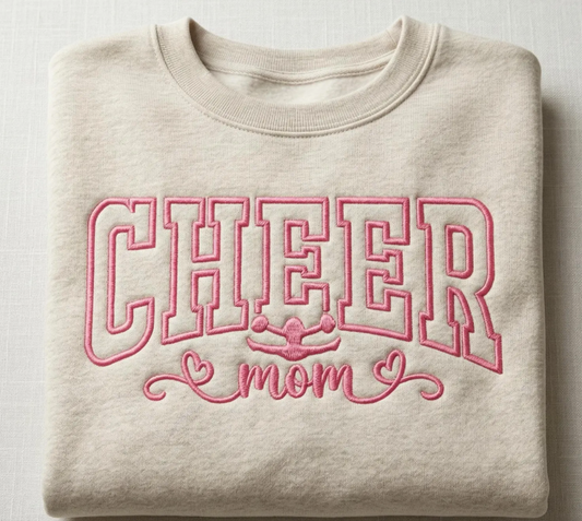 Cheer Mom-  Embroidery