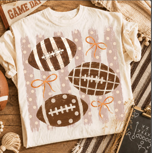Polka Dots and Stripes Footballs
