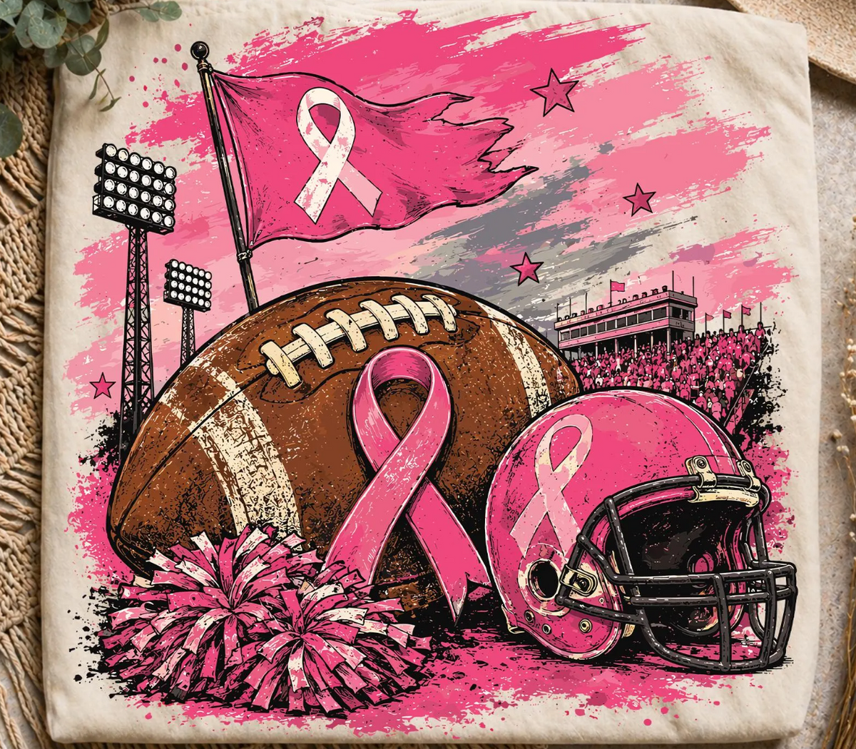 Football and Cheer Pink Out