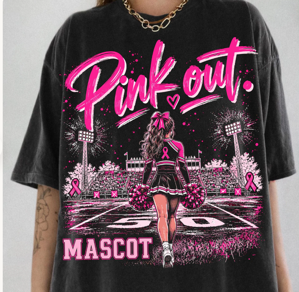 Pink Out Cheerleader