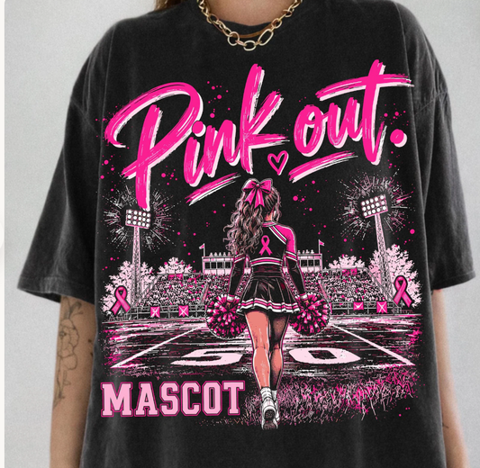 Pink Out Cheerleader