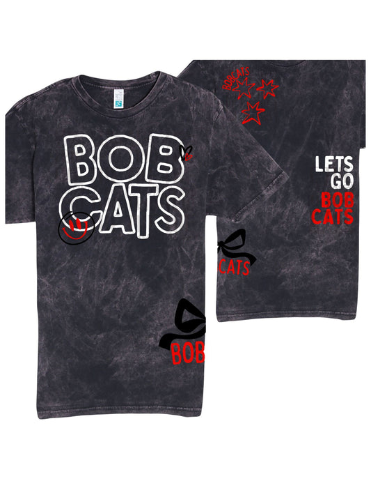 Bobcats Vintage Black Spirit Tee