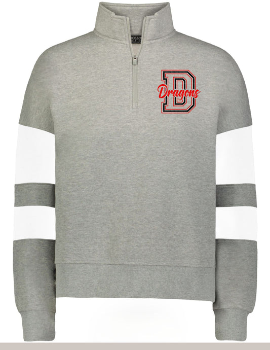 Ladies 1/4 Zip Pull Over-D/ Dragons *EMBROIDERY