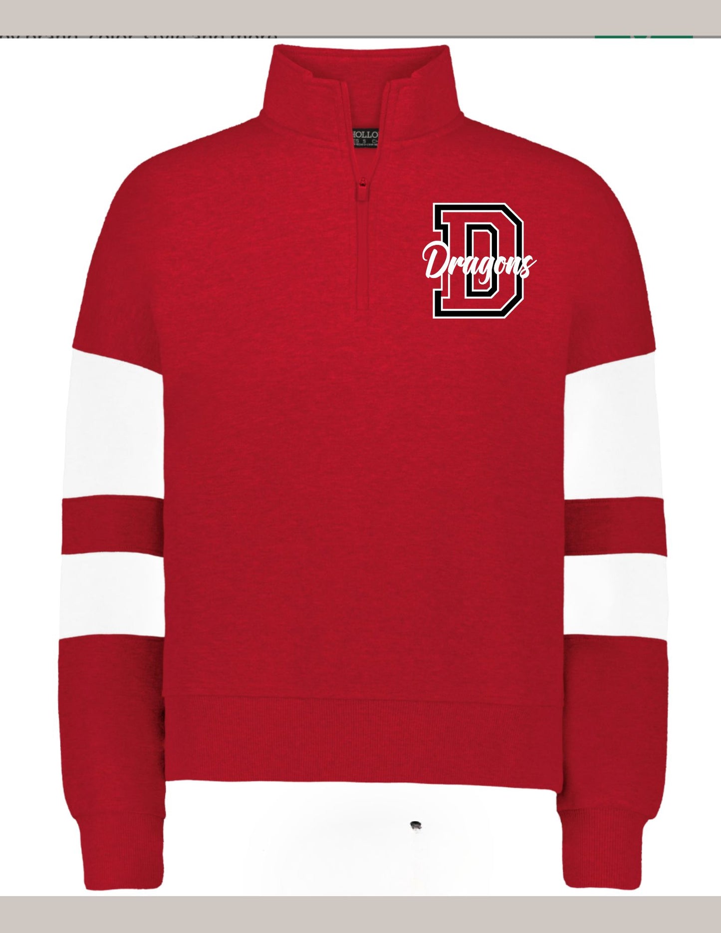 Ladies 1/4 Zip Pull Over-D/ Dragons *EMBROIDERY