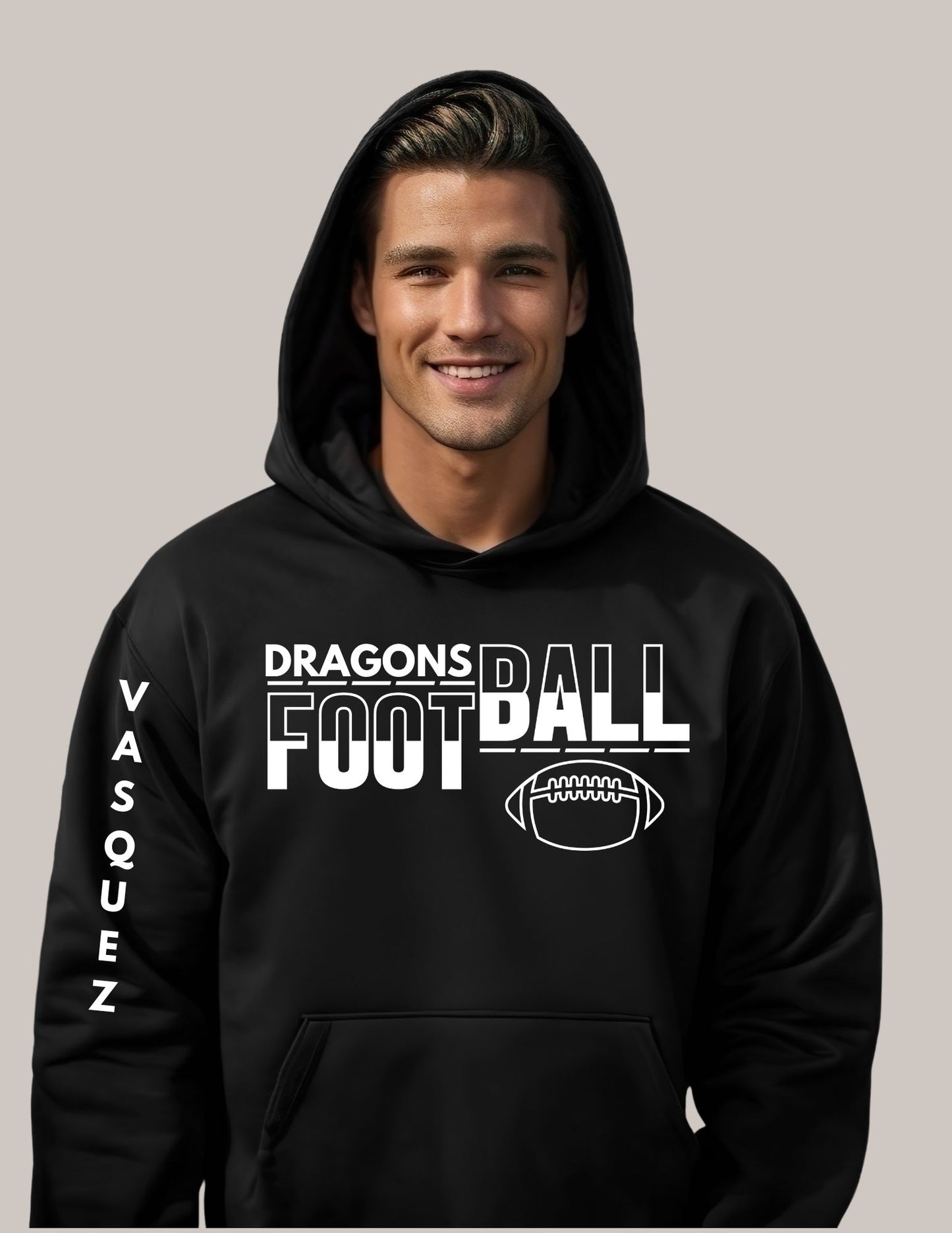 Dragons Football w/ sleeve and back number