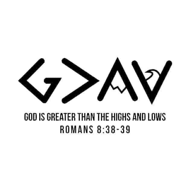 GOD is greater than