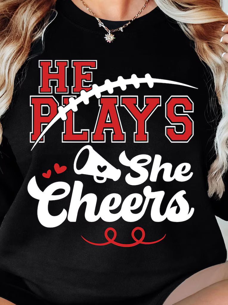 He plays/She Cheers