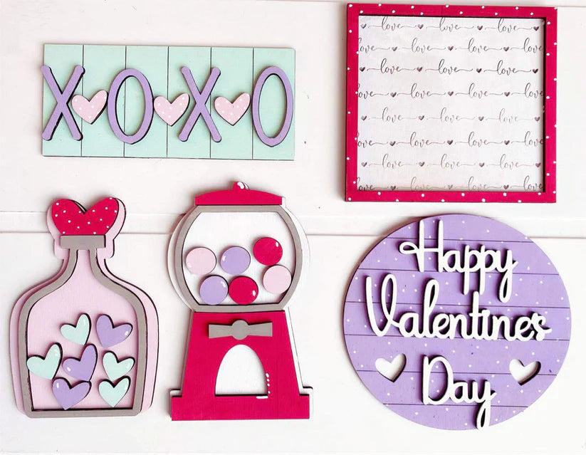 Valentine's Tiered Tray Set