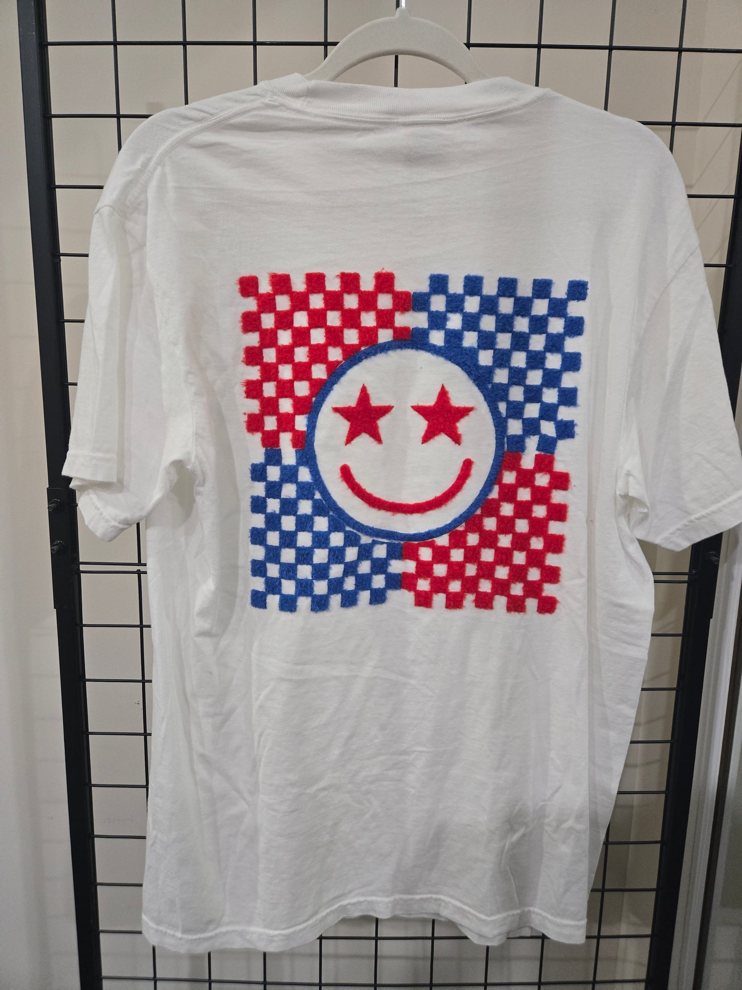 Fluffy Patch Smiley Face